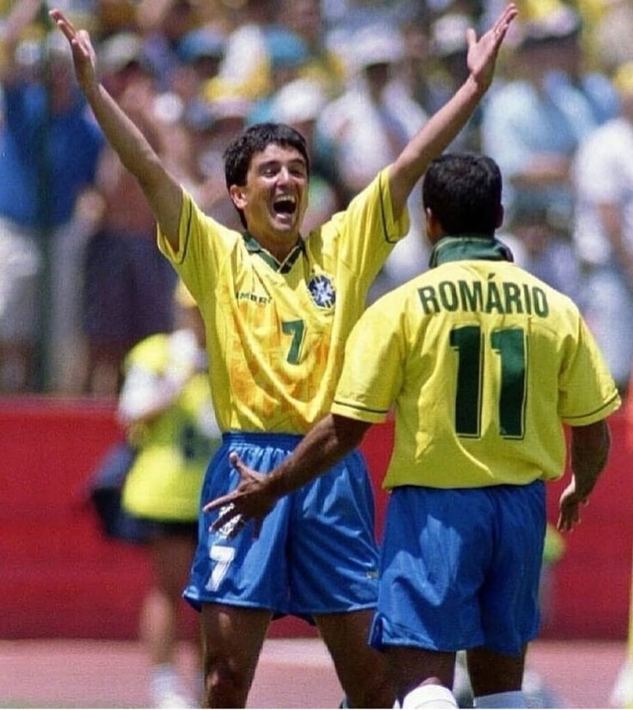 Bebeto e Romário na copa de 1994