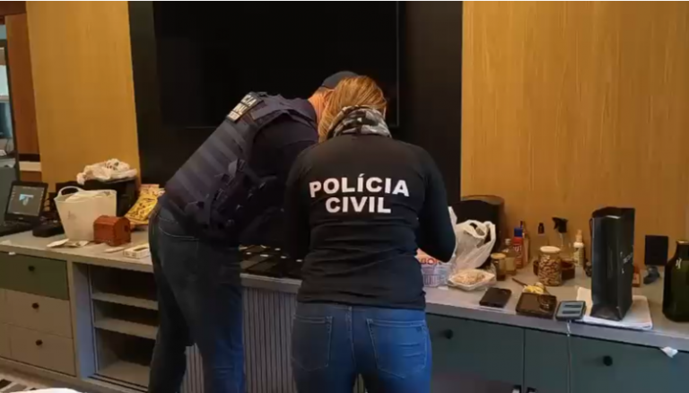 Além de pornografia infantil, empresários da região presos tinham material de abuso sexual de animais. Foto: Polícia Civil
