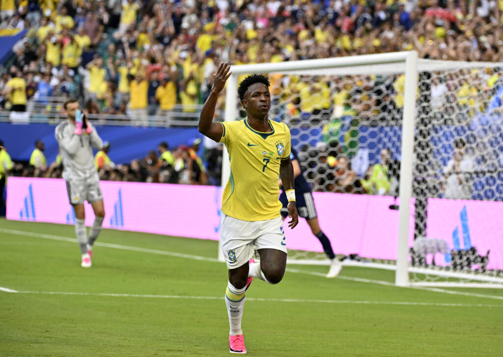 Miami-Estados Unidos, 24 de Junho de 2026 Copa do Mundo de Futebol partida entre Escócia and Brazil no estadio Hard Rock. André Durão