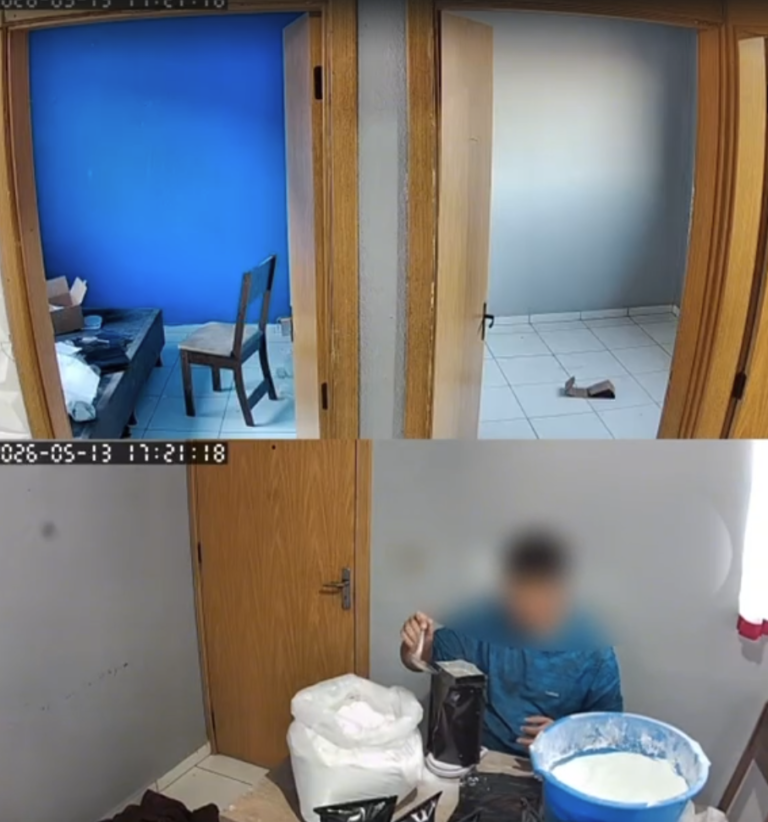 Câmeras do próprio criminoso em laboratório de drogas de Novo Hamburgo faz homem ser preso em São Leopoldo; polícia descobre outro local na Feitoria