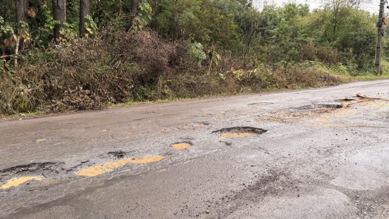 Buraqueira em rua de Lomba Grande requer atenção redobrada; mais de dez buracos foram abertos após as chuvas