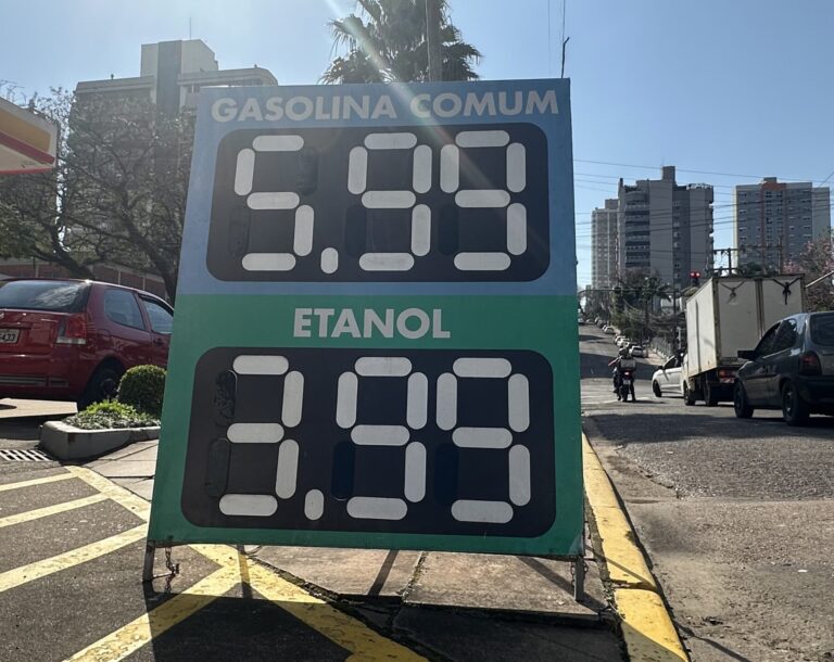 Preço da gasolina abaixo dos R$ 6.