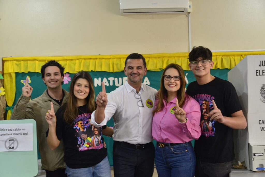 Marcelo Maranata acaba de votar na cidade de Guaíba